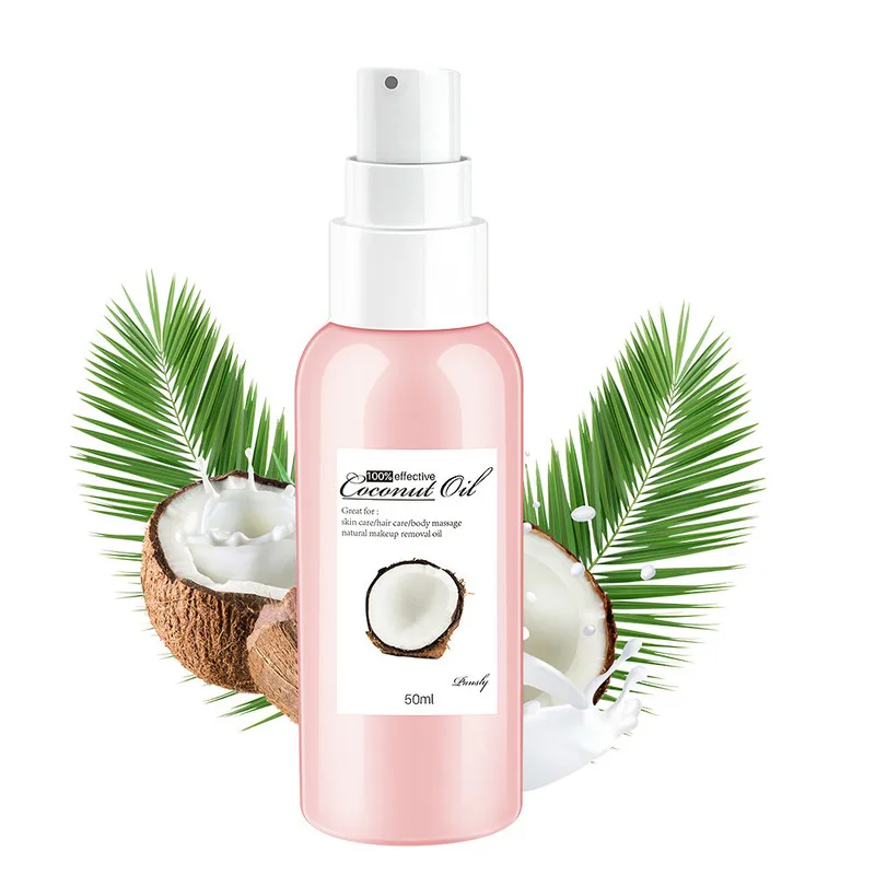 

50ml Coconut Oil Natural Makeup Remover Skin Care Hair Care Body Massage Oil Relax Soothe The Body Multifunction Essence TSLM1