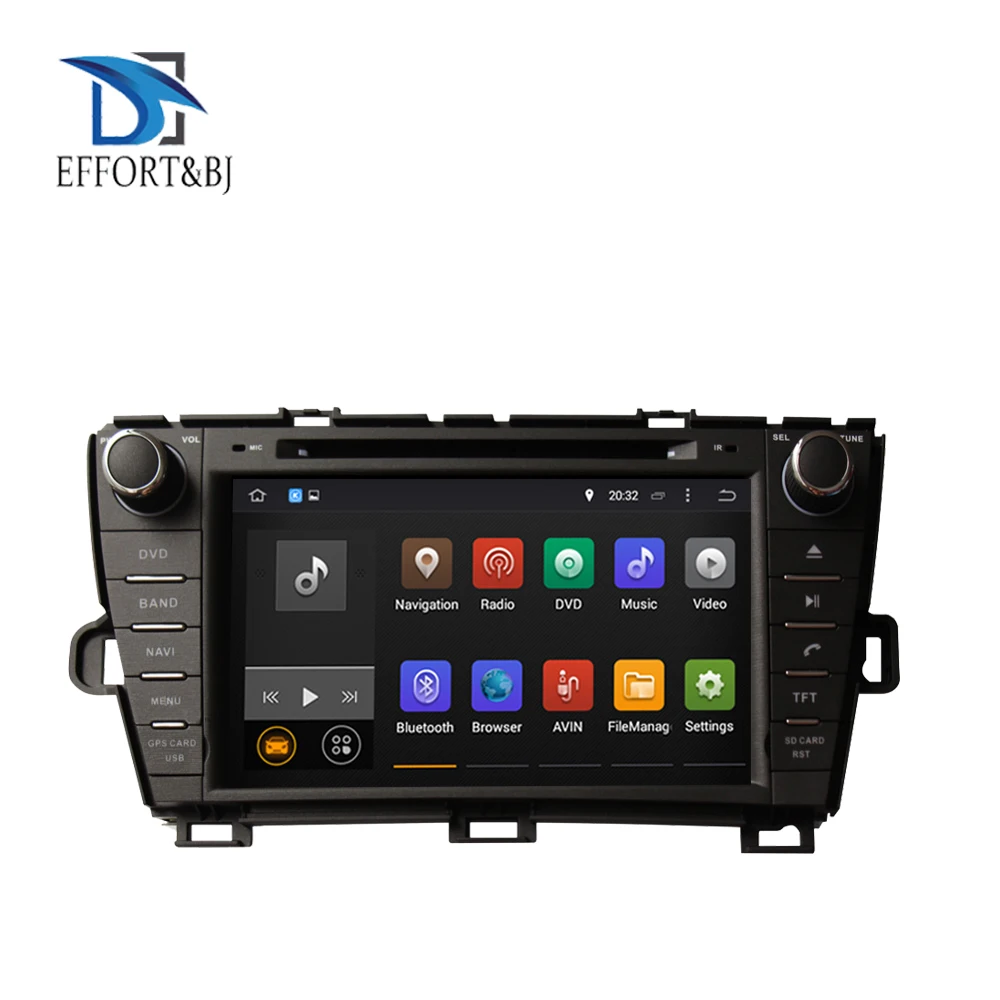 2DIN 1024*600 ram 4 Гб Android 9,0 автомобильный DVD gps для Toyota Prius 2009- левый вождение автомобиля навигация с Bluetooth Авто Радио