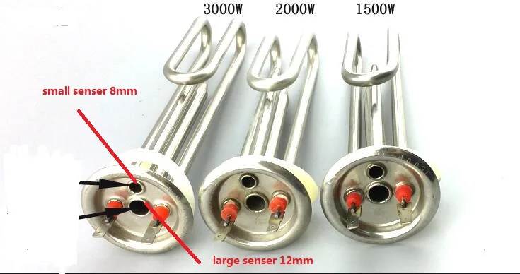 Запчасти для электрического водонагревателя нержавеющая сталь нагрева стержень или трубка 220 В 1500 Вт/2000 Вт/3000 Вт