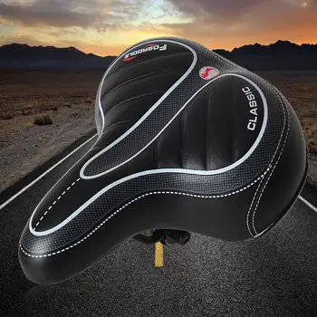 

HobbyLane Mountain Bike Wide Saddle Seat Road MTB Bicycle Big Butt Breathable Seat Cushion