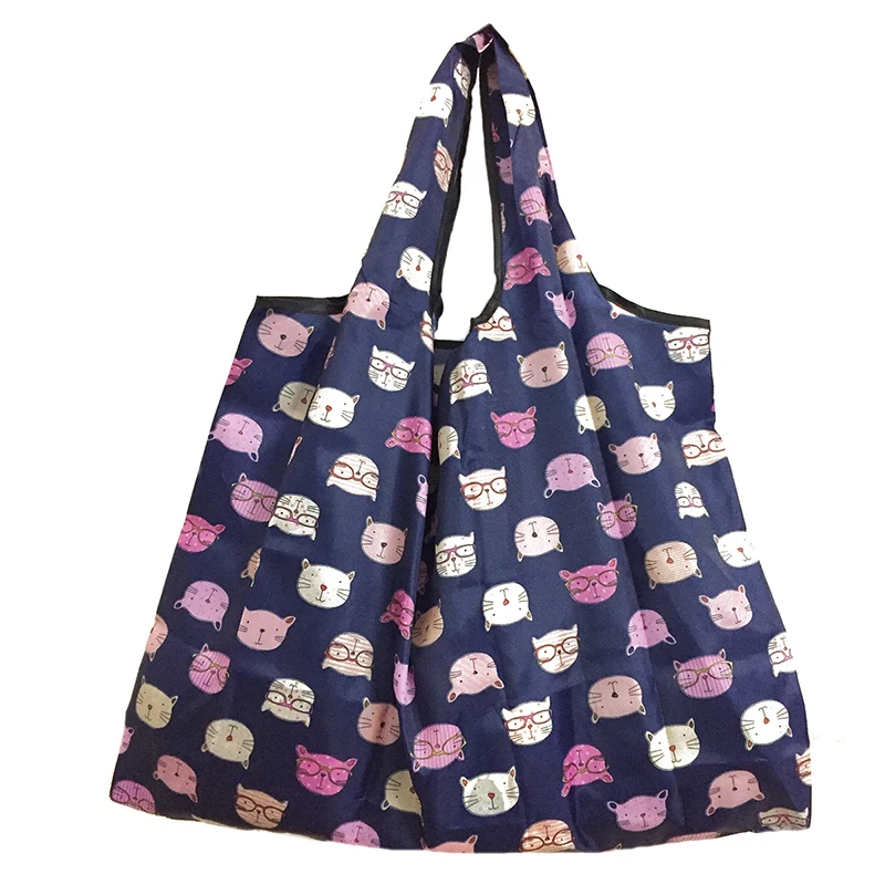 Foldable Handy Shopping Bag Reusable Tote Pouch Recycle Storage Handbags Foldable Handy Shopping Bag Reusable Tote Pouch Recycle Storage Handbags