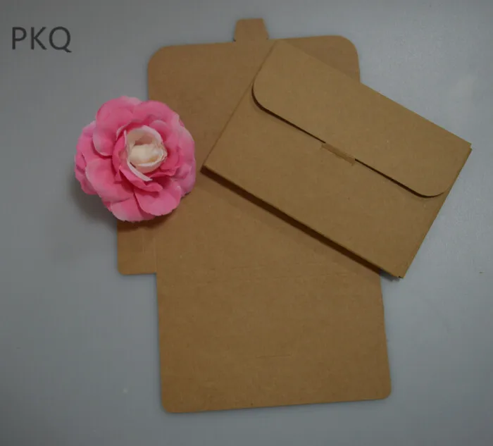 5pcs/lot Retro Blank Mini Paper Envelopes Wedding Party Invitation Greeting Card Gift 350gsm Thick Card Envelope 15.5*10.7*0.9cm