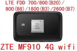 Zte MF910 группы 28 LTE 4 г WI-FI маршрутизатор 4 г WI-FI dongle мобильного доступа 3 г 4 г МИФИ маршрутизатор карман WI-FI pk mf90 mf91 mf93 mf823 mf90c