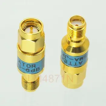 

Attenuator 2W 2 Watts 1pc DC-3 Ghz 6dB SMA RF coaxial Power M to Jack F 50 gold