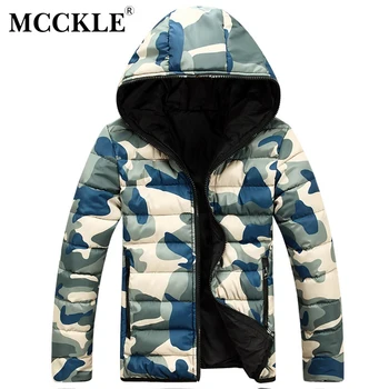 

MCCKLE 2018 Winter Warm Men Camouflage Couple Jacket Male Hooded Jackets Coats Casual Hoodies Lover Clothing Plus Szie 3XL