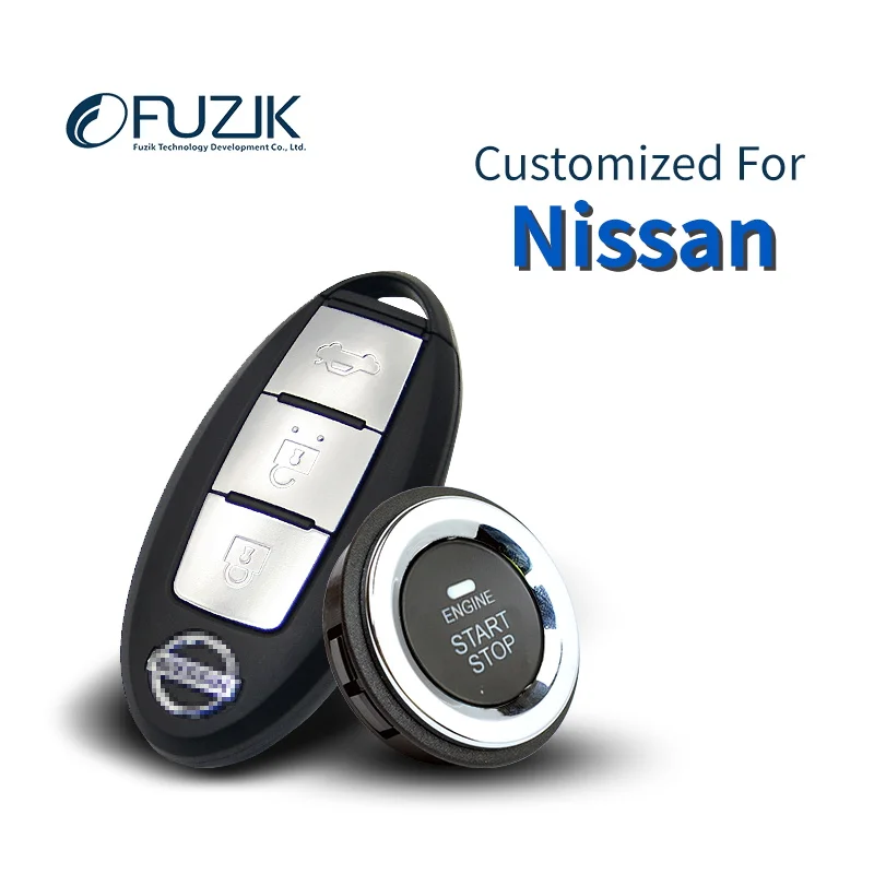 

Fuzik Keyless Go Smart Key Keyless Entry Push Remote Button Start Car Alarm for Nissan Quest Geniss Teana Fairlday Bluebird