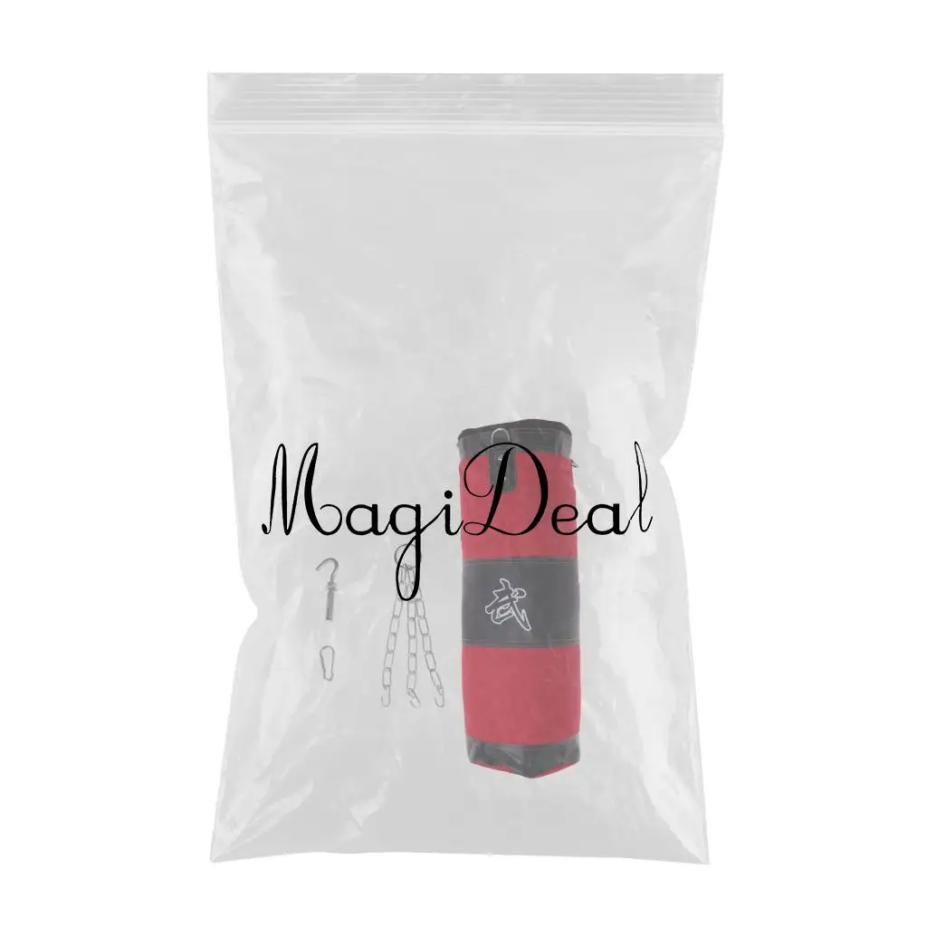 Training MMA Boxing Bag Hook Hanging Kick Muay Thai Sanda Sparring Punching Bag Sandbag Fight Karate Workout Sand Bag (Empty)