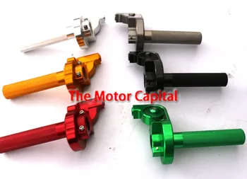

GOOD QUALITY GREY CNC Twister Throttle Assembly For XR50 CRF50 70 100 150 Dirt Pit Bike Motocross Motorcycle Free Shipping BLACK