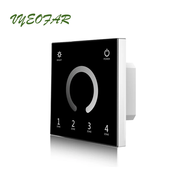 Led Strip Dimmer 220V High Voltage Wall Mount Touch panel 2.4G RF