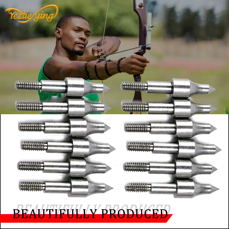 

12pcs Field Point Arrow Heads 100 Grain Screw Insert Arrow Broadheads Arrows Archery Tips Practice Head