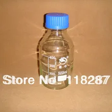 500 мл бутылка реагента с крышкой автоклав, тяжелая стена, лабораторная посуда