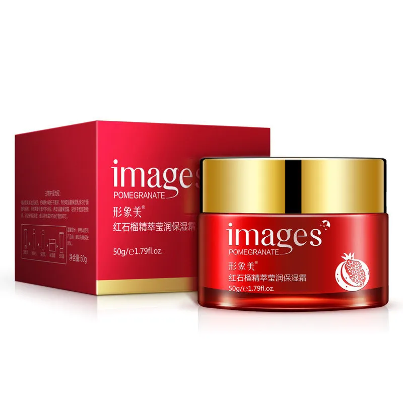 

IMAGES Red pomegranate Face Cream Moisturizing Whitening Anti-aging Anti wrinkle Essence Day Cream Face Care