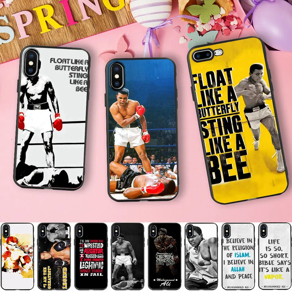 

Ali Muhammad Box King Soft Silicone Phone Case for iPhone X 5 S 5S XR XS Max 6 6S 7 8 Plus Cover Capinhas de Celular