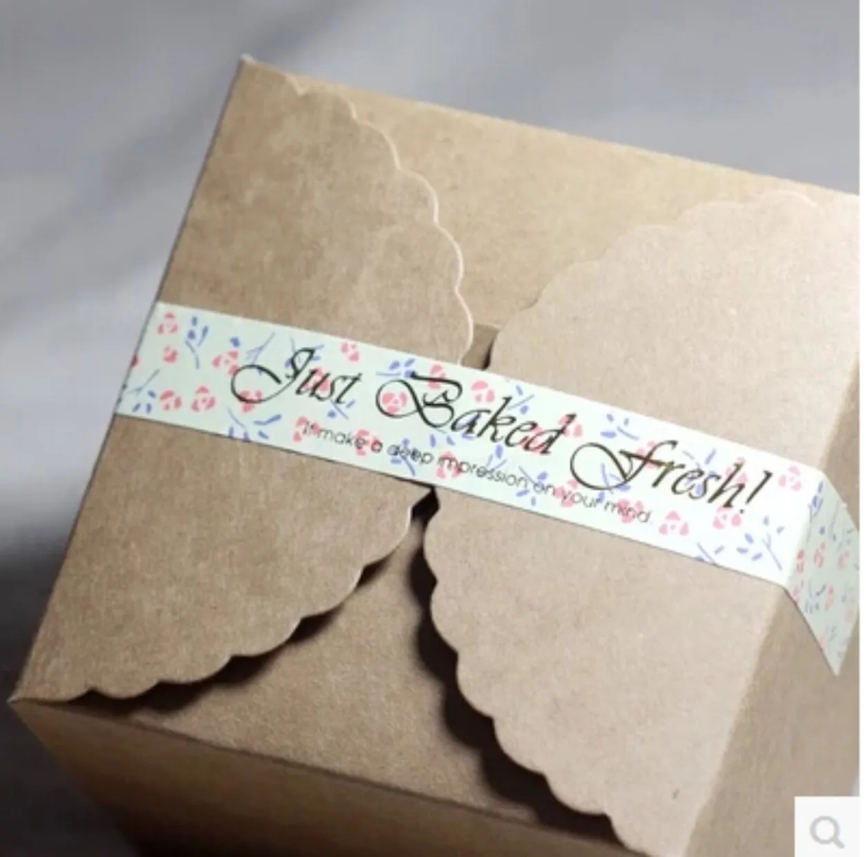 60pcs Rustic "just Baked fresh" Gift Seal Label Sticker For Bakery Cookie Bag Candy Chocolate Box Craft Packaging Decoration