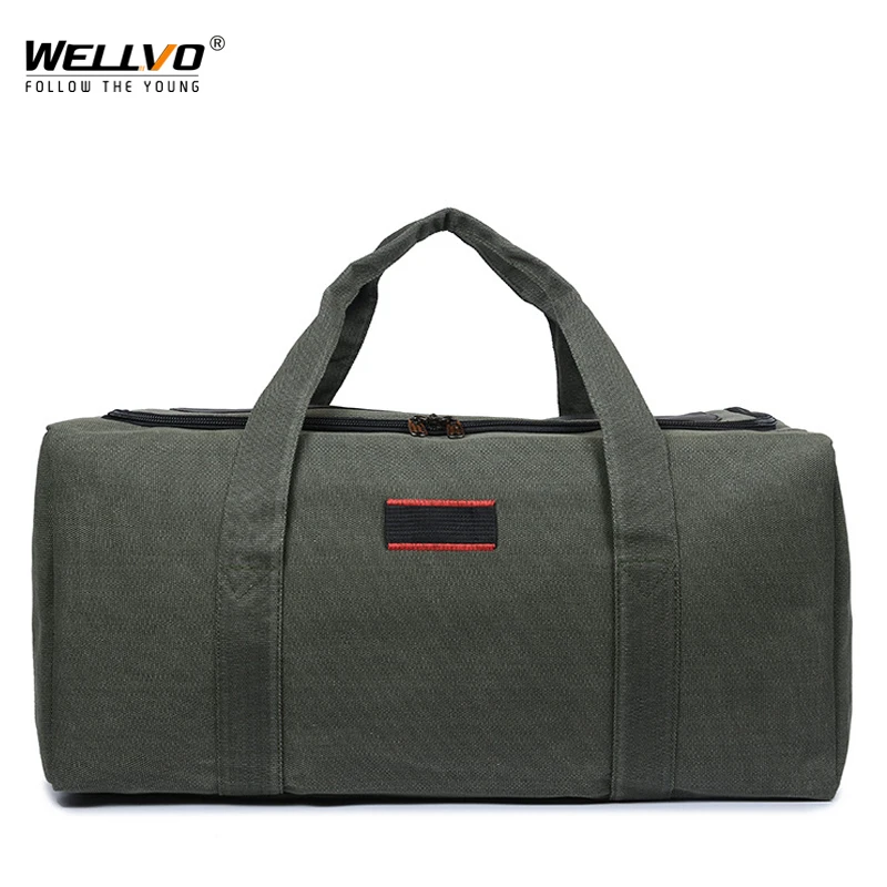 Buy Canvas Men Travel Bag Carry on Luggage Duffel Bags