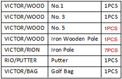Golf clubs (7)