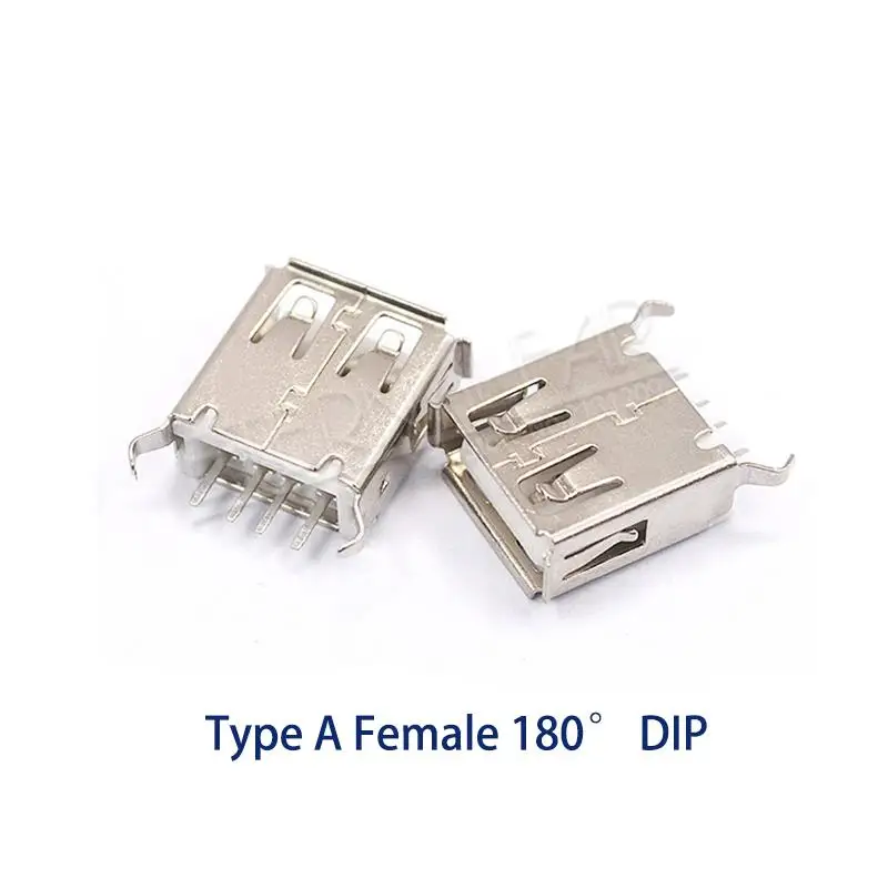 USB 2,0 интерфейс женский мужской квадратный рот микро разъем тип A B патч прямой изгиб прямой штырь сварочный провод DIY - Цвет: USB3