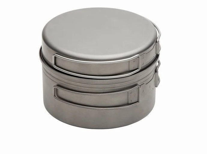 

Fire Maple Camping Titanium Pot Set Ultralight 218g 1-2 Person Portable Cutlery Outdoor Picnic Cooking Cookware FMC-TD1