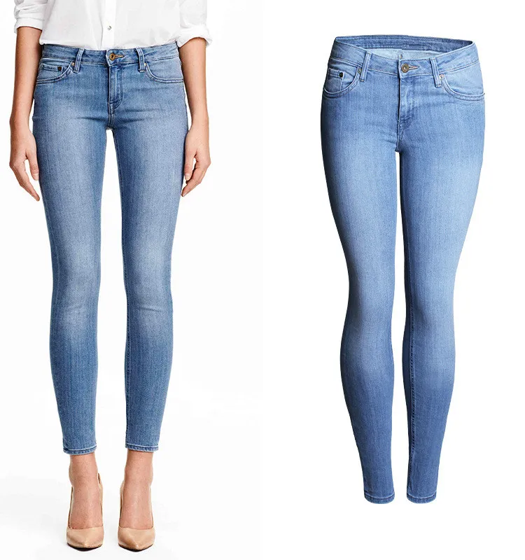 Londinas Ark Store Women Mid Waist Jeans Spring Summer
