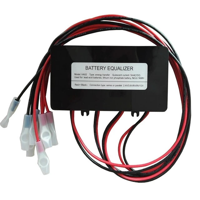 HA02 battery equalizer voltage equalizer balancer for 4 X 6V 4 X 12V lead  acid battery 4 X 3.7V Lithium battery system