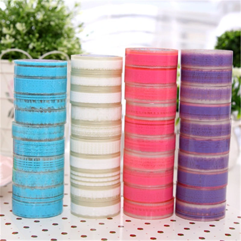 

DL CS07 day Korean stationery lovable multiple transparent lace tapes DIY decorative sticker 10 meters Exquisite office supplies