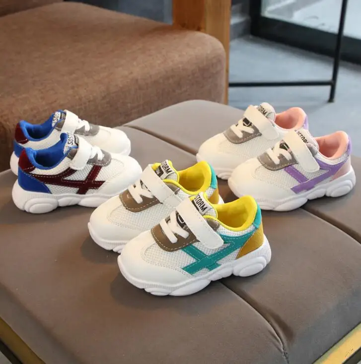 

Children Sport Shoes 2019 New Fashion Breathable Kids Boys Net Shoes Girls Anti-Slippery Sneakers Baby Toddler Shoes