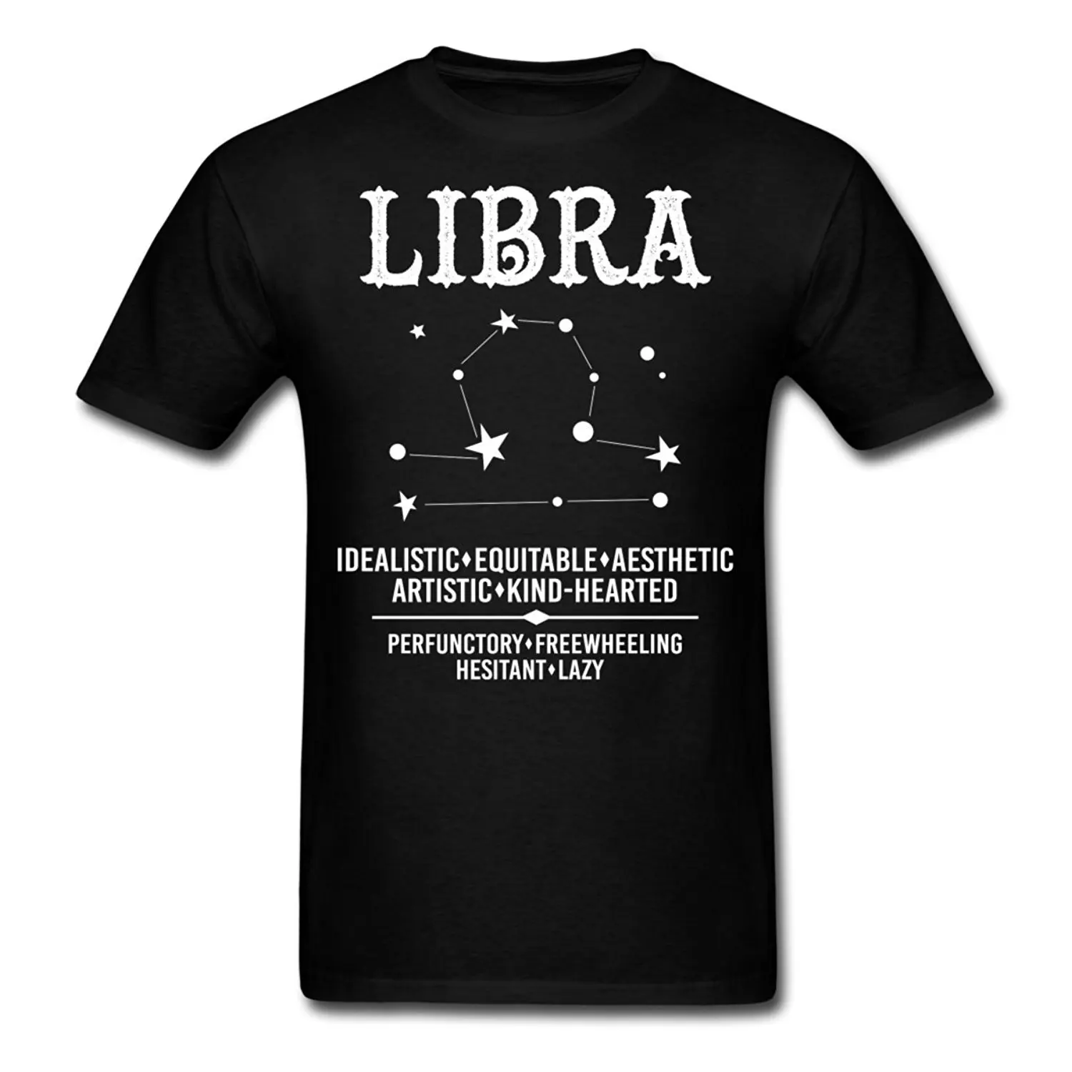 Мужская футболка с знаком зодиака Libra дизайнерская высокого качества летняя