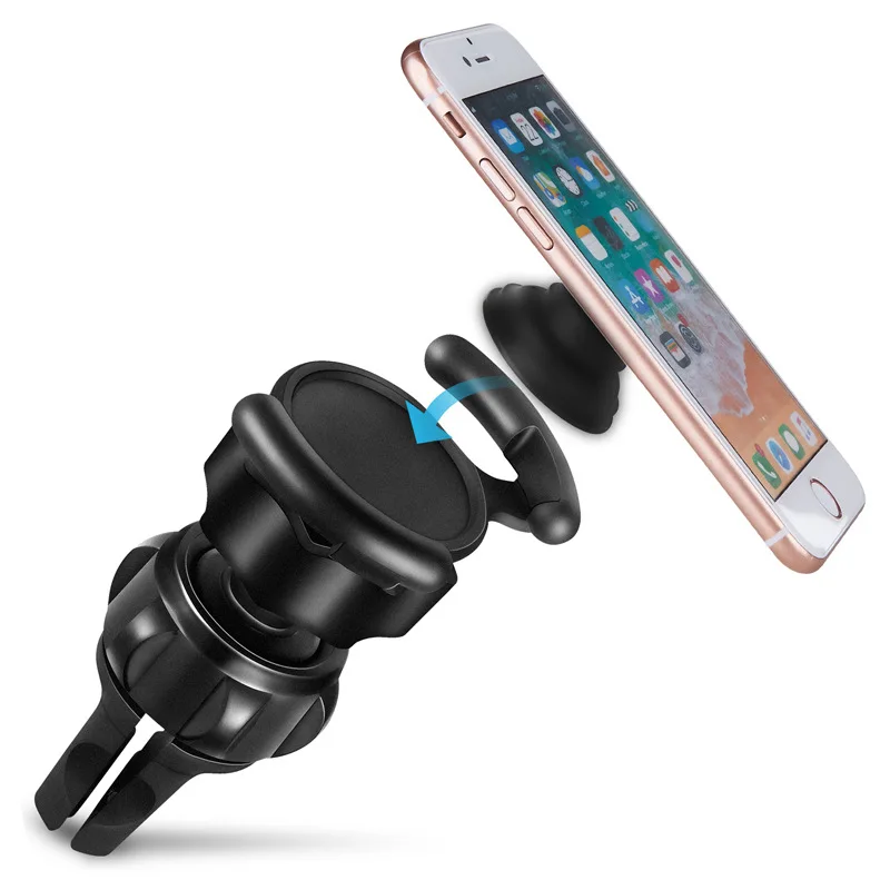 

SUEF ABS Holder Car Mount phone Air Vent Mobile Clip Socket Steering Wheel Airbag Bracket Shell For iphone xiaomi