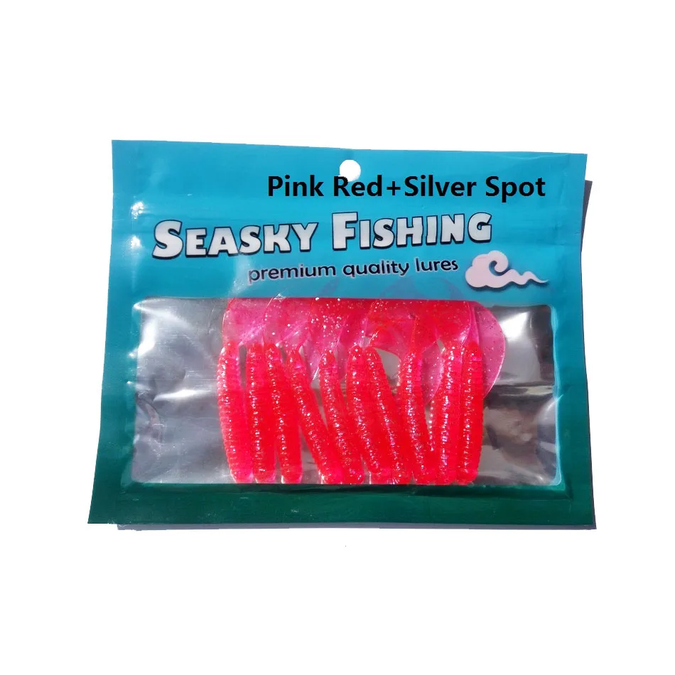 

10pcs/bag 8cm 3.5g Wobbler Jigging big size single tail soft worm artificial insect grub bass fishing lure bait fishing tackle