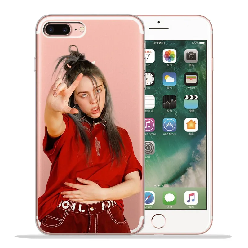 Роскошный чехол Billie eilish для iPhone X, XR, XS, Max, 5, 5S, SE, 6, 6 S, 7, 8 Plus, чехол для телефона, Funda, Coque, Etui, capa, shell capinha