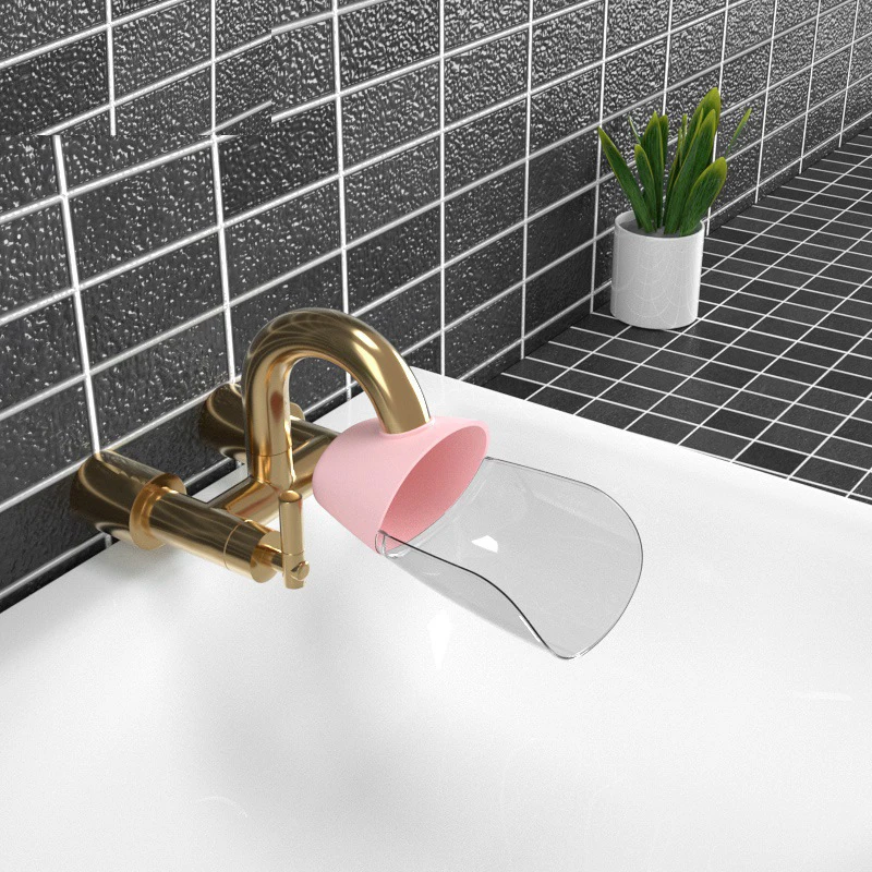 Happy Fun Animals Faucet Extender Baby Tubs Kids Hand Washing Bathroom Sink Fashion And Convenient