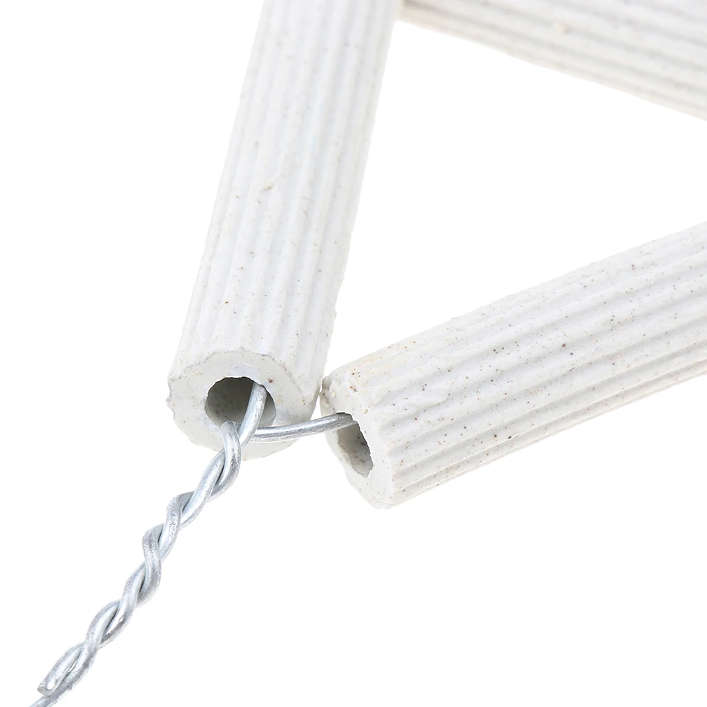Lab Pipeclay Triangle Apparatus Crucible Holder with Clay Pipe Stems 5.6cm