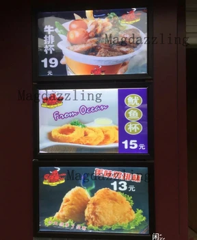 

5PCS Slim LED Edge-lit Menu Boards 16"x24" Restaurant Menu Light Boxes Signs