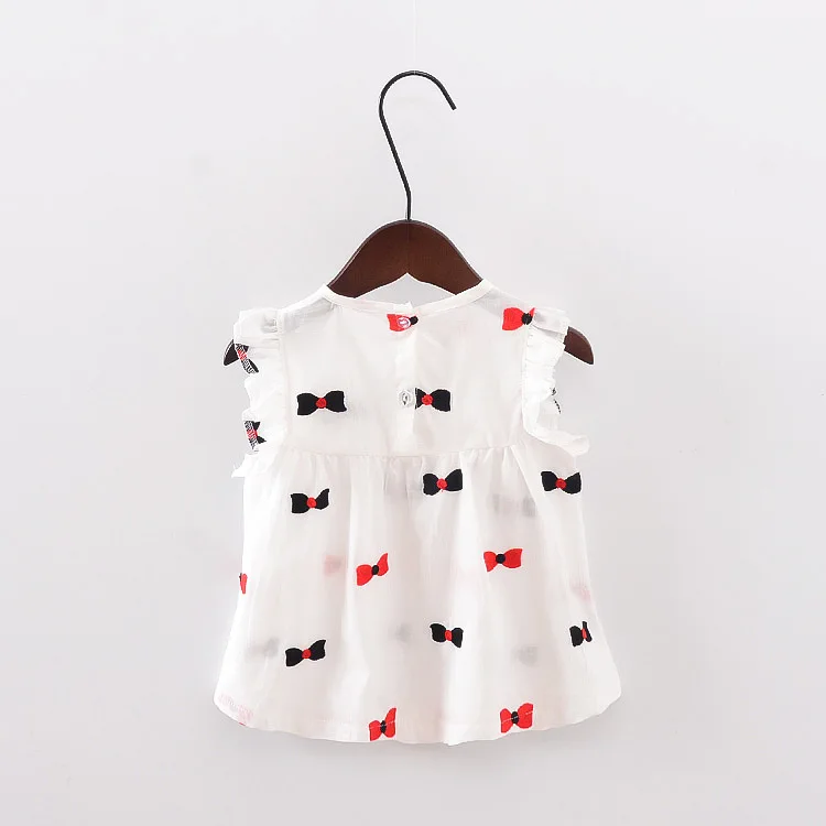 Baby Dress O-neck Summer Cotton Stitched Flower Baby Girl Summer Clothes 2 year Baby Dresses Girl 7