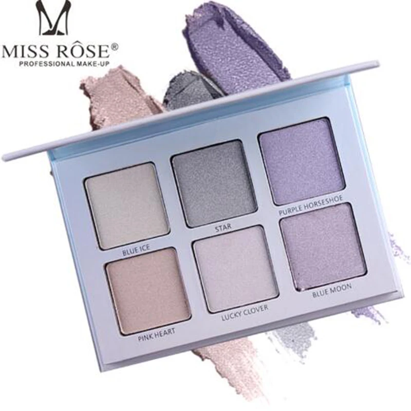 

MISS ROSE six-color highlighter highlights whitening concealer cheeks enhanced silhouette makeup highlighter
