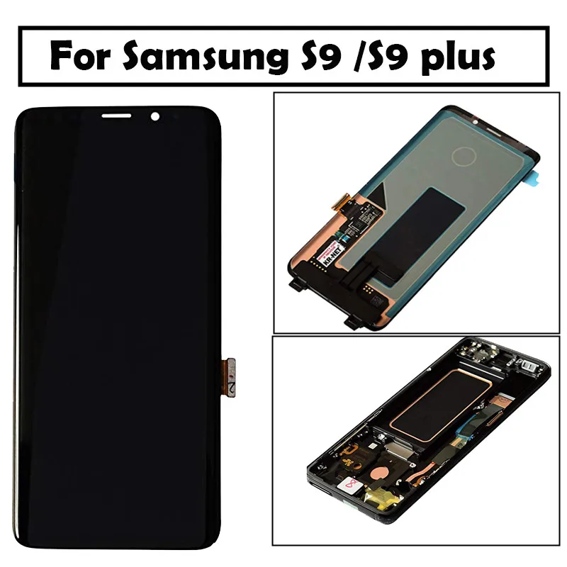 

Super AMOLED LCD 5.8" For Samsung S9 LCD Display Touch Screen Digitizer Assembly For 6.2" Samsung S9 Plus lcd G965 With Frame