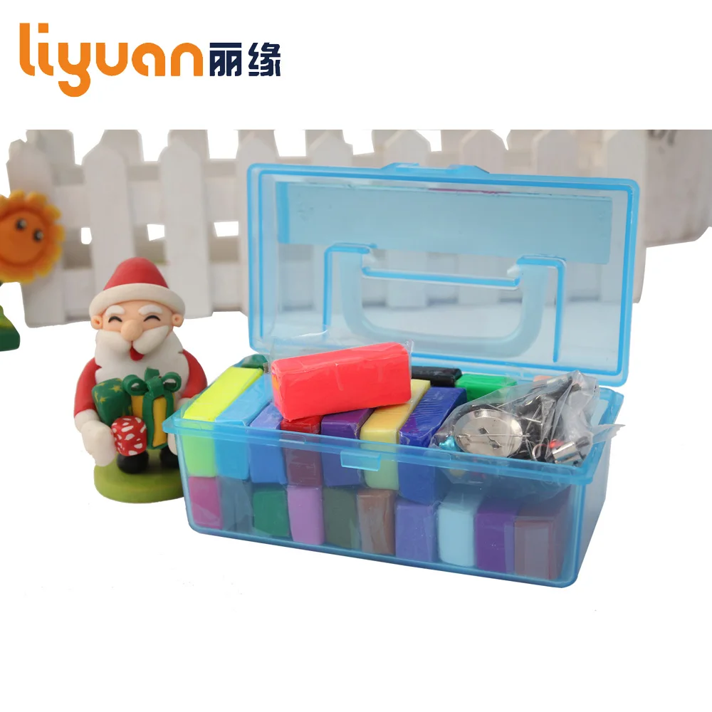 Liyuan Полимерная глина печь-запеченная красочная формовочная глина Fimo 24 блока 350 г подарочная коробка