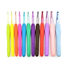 12pcs Soft Handle Rainbow Weave Crochet Hook knitting Needle Tool 2.0-8.0mm DIY Yarn Sweater Weaving Tool Needle 12pcs Soft Handle Rainbow Weave Crochet Hook knitting Needle Tool 2.0-8.0mm DIY Yarn Sweater Weaving Tool Needle