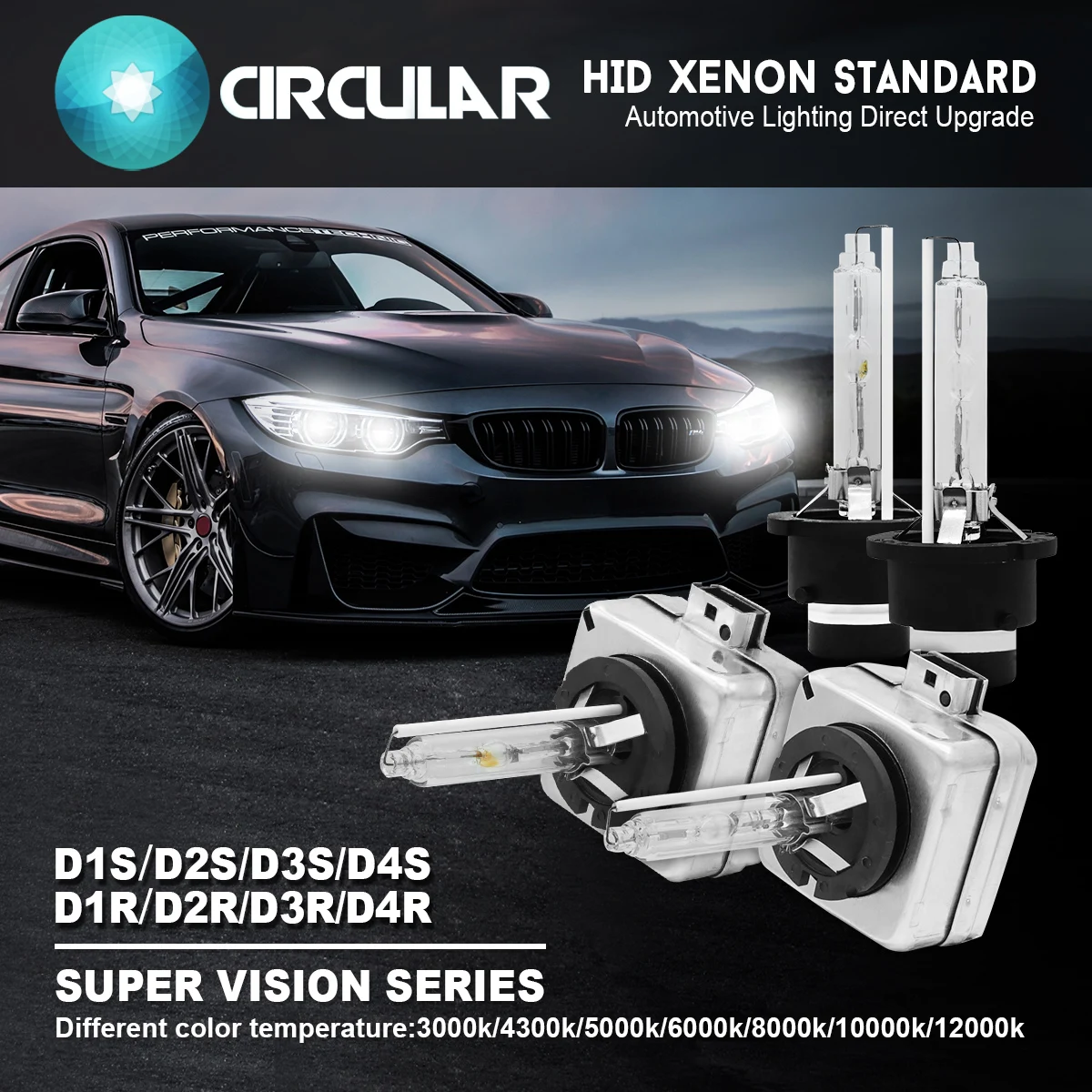 

3000K-12000k Xenon HID Headlight Blub D1S D1R R2S D2R D3S D3R D4S D4R Car Light Headlamp Blub Kit 12V 35W 12V