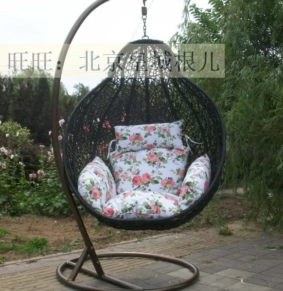 Bird nest rattan hanging chair outdoor swing rocking chair outdoor