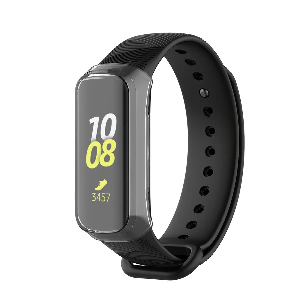 Модный мягкий ультратонкий защитный чехол из ТПУ для samsung Galaxy fit-e SM-R375 Защита от царапин Прочный фиолетовый