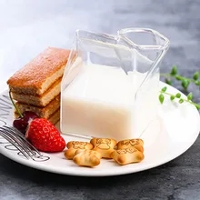 Стеклянный стакан молока в форме домика, стакан для питья, высокая термостойкость, чашка для кофе, чая, креативная домашняя посуда для молока, аксессуары