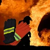 Guantes de seguridad antideslizantes, resistentes al desgaste, con cinturón reflectante negro, productos de protección para bomberos ► Foto 3/6