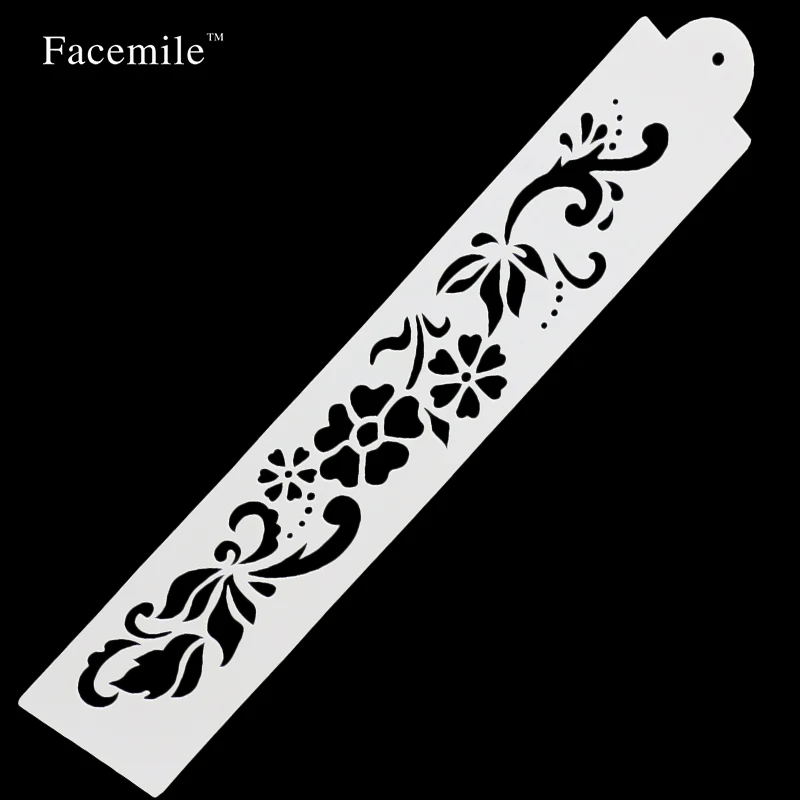 4 шт. трафареты для украшения торта в виде цветка сливы|spray stencil|dessert decorationdiy mold |