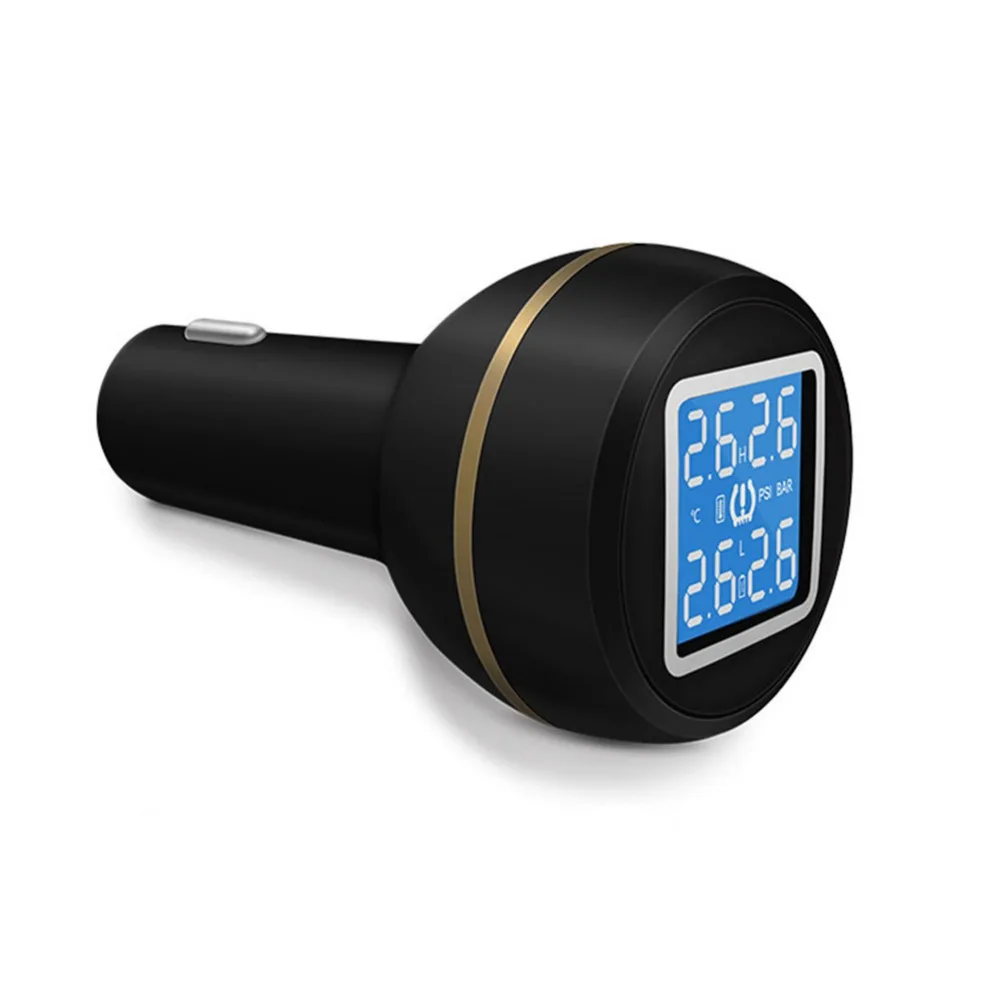 

D580 Customized Tire Pressure Display Car Cigarette Lighter Direct Power Supply TPMS With USB External Output Charging Port
