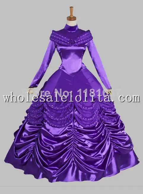 Косплей Красавица и Чудовище фиолетовый Белль взрослый костюм платье