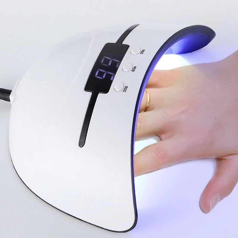 36 Вт умный индукционный Светодиодный УФ-светильник для ногтевой фототерапии, Гель-лак для ногтей, акриловый отверждающий светильник, оборудование для дизайна ногтей, зарядка через usb