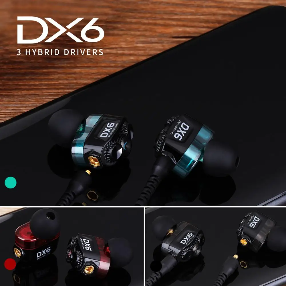 Спортивные наушники Plextone DX6 3 шт. вкладыши 5 мм Hi Fi проводная гарнитура с басами