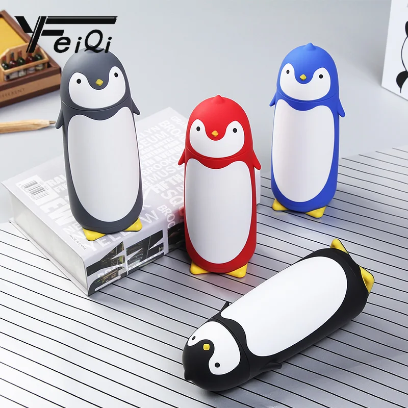 

Cute Penguin Glass Thermos Vacuum Flasks Kid's Cartoon Thermal Insulation Water Bottle Sweet Gift for Children