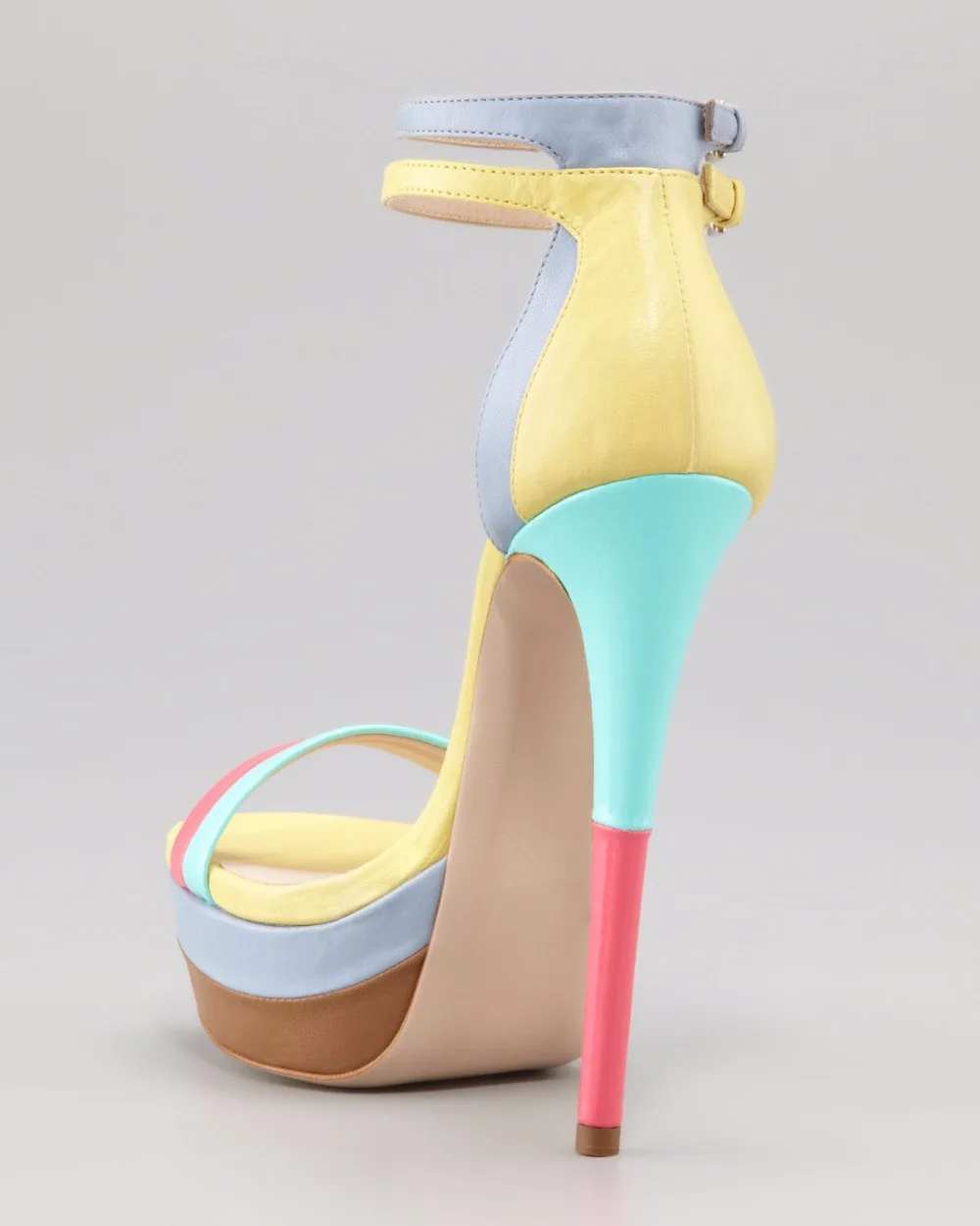 Женские босоножки на платформе с открытым носком тонком высоком каблуке|sandals